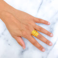 Bold Lovely Radiant 22k Gold Ring