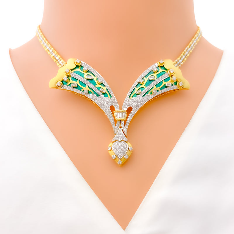 meena-diamond-necklace-set