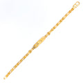 Reflective Plate 22k Gold Baby Bracelet 