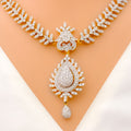 Royal Interchangeable Diamond Drop + 18K Gold Necklace Set
