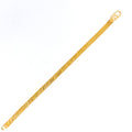 Impeccable Flat Chain 22k Gold Baby Bracelet 