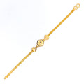Embellished Hexagonal 22k Gold Baby Bracelet 