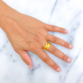 Versatile Adorned Golden Elegant 22k Gold Ring