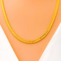Medium Flat 22k Gold Bead Chain 