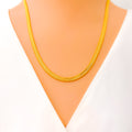 Medium Flat 22k Gold Bead Chain 