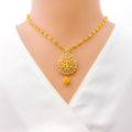 Upscale Magnificent 22k Gold Ganesha Polki Necklace Set