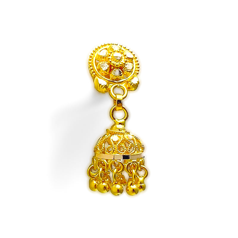 beautiful-flower-adorned-22k-gold-jhumki-earrings-4