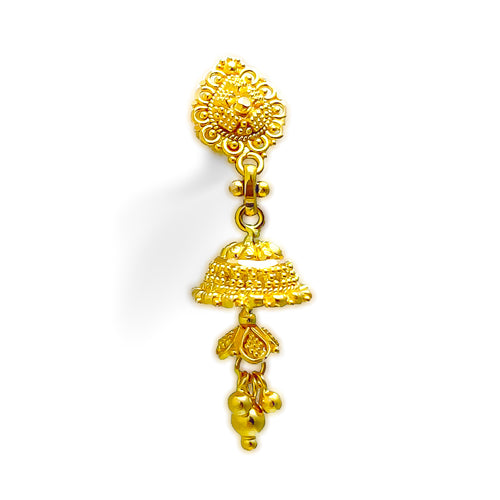 captivating-floral-heirloom-22k-gold-jhumki-earrings-6