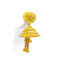 embellished-golden-beaded-22k-gold-jhumki-earrings-7