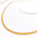Fancy Two - Tone Flat 22K Gold Chain