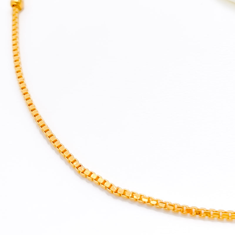 Dainty Delicate Two-Tone Bead Chain - 18"