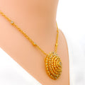 Special Layered Domed Oval 22k Gold Polki Necklace Set 