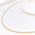 Glimmering Multi Bead Two-Tone Chain - 18"