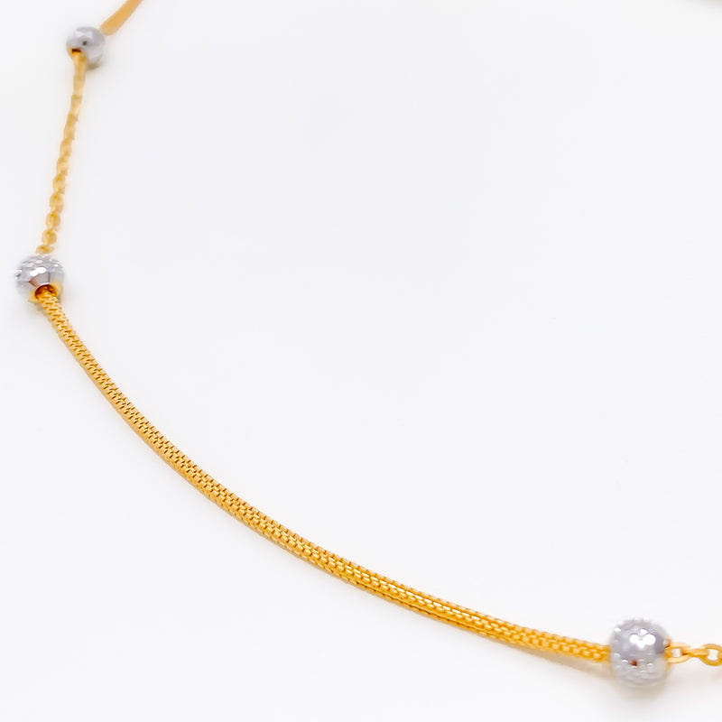 Alternating Two-Tone Disco Bead Chain 
