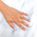 Stylish Mod 22K Gold Ring