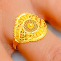 Stylish Mod 22K Gold Ring