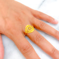 Stylish Mod 22K Gold Ring