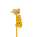 Festive Tasseled Drop 22k Gold Jhumki Earrings