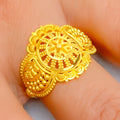 Upscale Elevated 22K Gold Ring