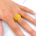 Upscale Elevated 22K Gold Ring