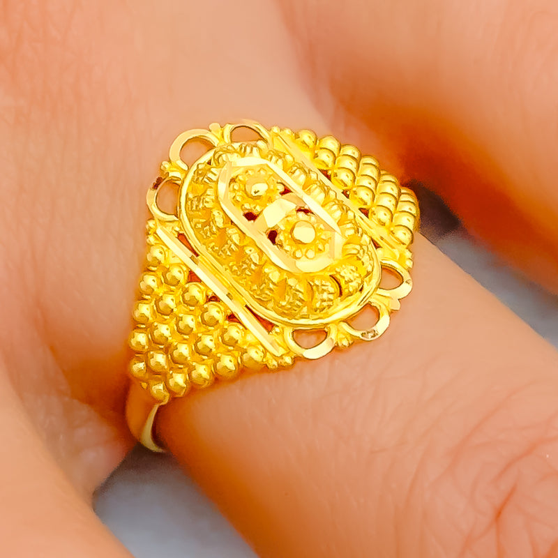 Luminous Stylish 22K Gold Ring
