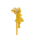 Embellished Golden Beaded 22k Gold Jhumki Earrings