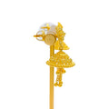 Impressive Royal Netted 22k Gold Jhumki Earrings