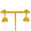 Extravagant Traditional 22k Gold Jhumki Earrings