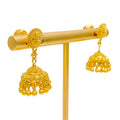 Extravagant Traditional 22k Gold Jhumki Earrings