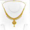 Distinct Bespoke Golden Leaf 22k Gold Necklace