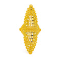 Charming Mesh 22k Gold Elongated Ring