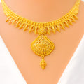 distinct-bespoke-golden-leaf-22k-gold-necklace