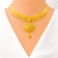 distinct-bespoke-golden-leaf-22k-gold-necklace