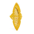 Distinct Beaded 22k Gold Elongated Ring