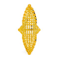 Glistening Dotted 22k Gold Elongated Ring