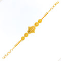 Timeless Striped Motif 22k Gold Bracelet