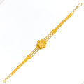 Palatial Floral Netted 22k Gold Bracelet