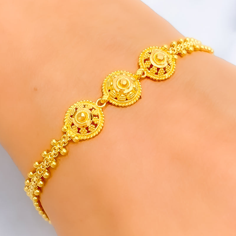 classic-triple-dome-22k-gold-bracelet-3