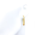 Delightful Colored 22K Gold Bali Earrings 