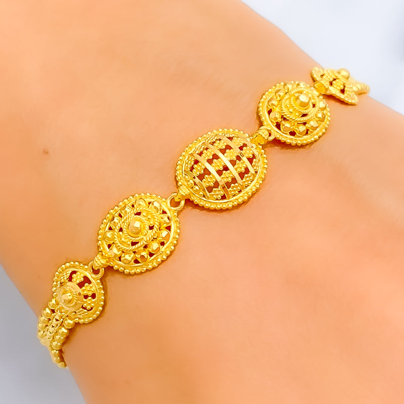 ethereal-netted-oval-22k-gold-bracelet-7