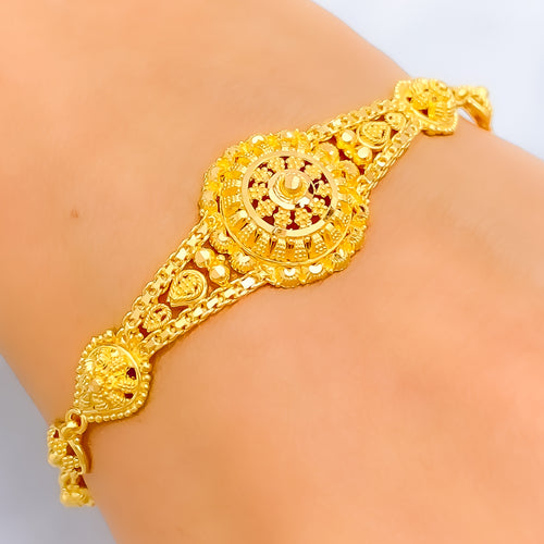 beautiful-festive-floral-22k-gold-bracelet-8