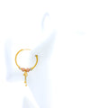 Dangling Chandelier22K Rose Gold Accented Earrings
