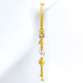 Extravagant Double Chandelier 22K Gold Bali Earrings 