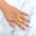 Eternal Captivating 22k Gold Statement Ring