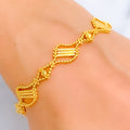Charming Regal 22K Gold Bracelet 