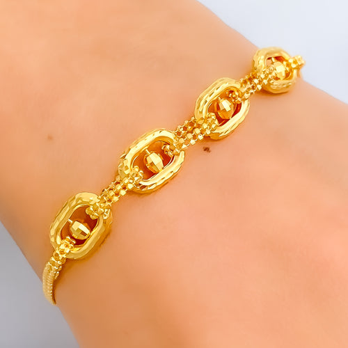 Delightful Trendy 22K Gold Bracelet 