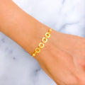 Vibrant Adorned 22K Gold Bracelet