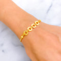 Vibrant Adorned 22K Gold Bracelet