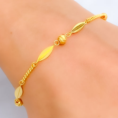 Dazzling Stylish 22K Gold Bracelet 
