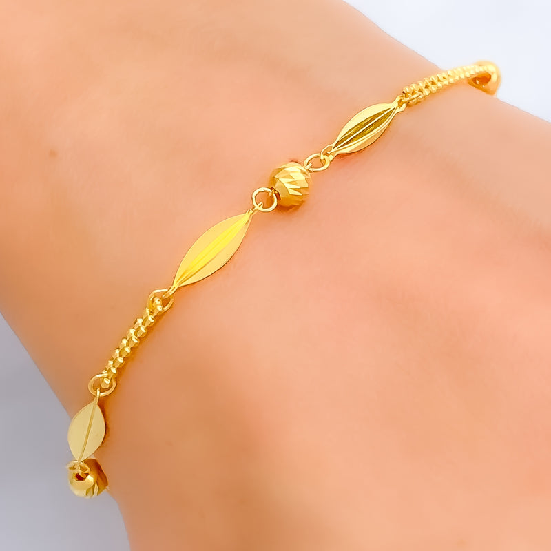 Dazzling Stylish 22K Gold Bracelet 